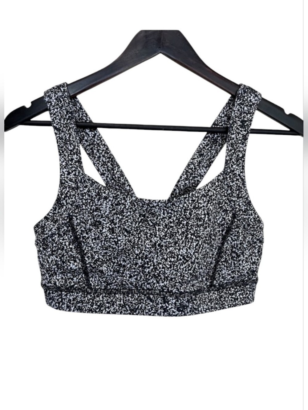 Lululemon Pavement Pusher Bra - Flashback Static Black White
